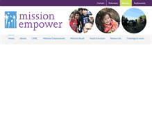 Tablet Screenshot of missionempower.org